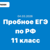 04.03.2026 Всероссийское апробация ЕГЭ тренировочное мероприятие разбор заданий