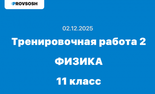 Тренировочная работа №2 по физике 11 класс ответы и задания 02.12.2025