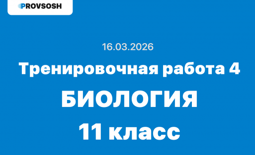 Тренировочная работа №4 биология 11 класс ответы и задания 16 марта 2026 года